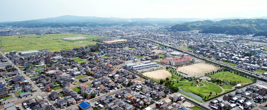 津幡町航空写真_中条-津幡方面