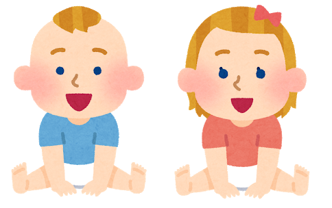 子どもが生まれたときの画像