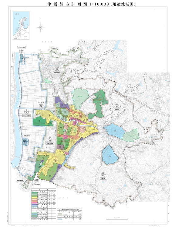 都市計画区域(用途地域)図