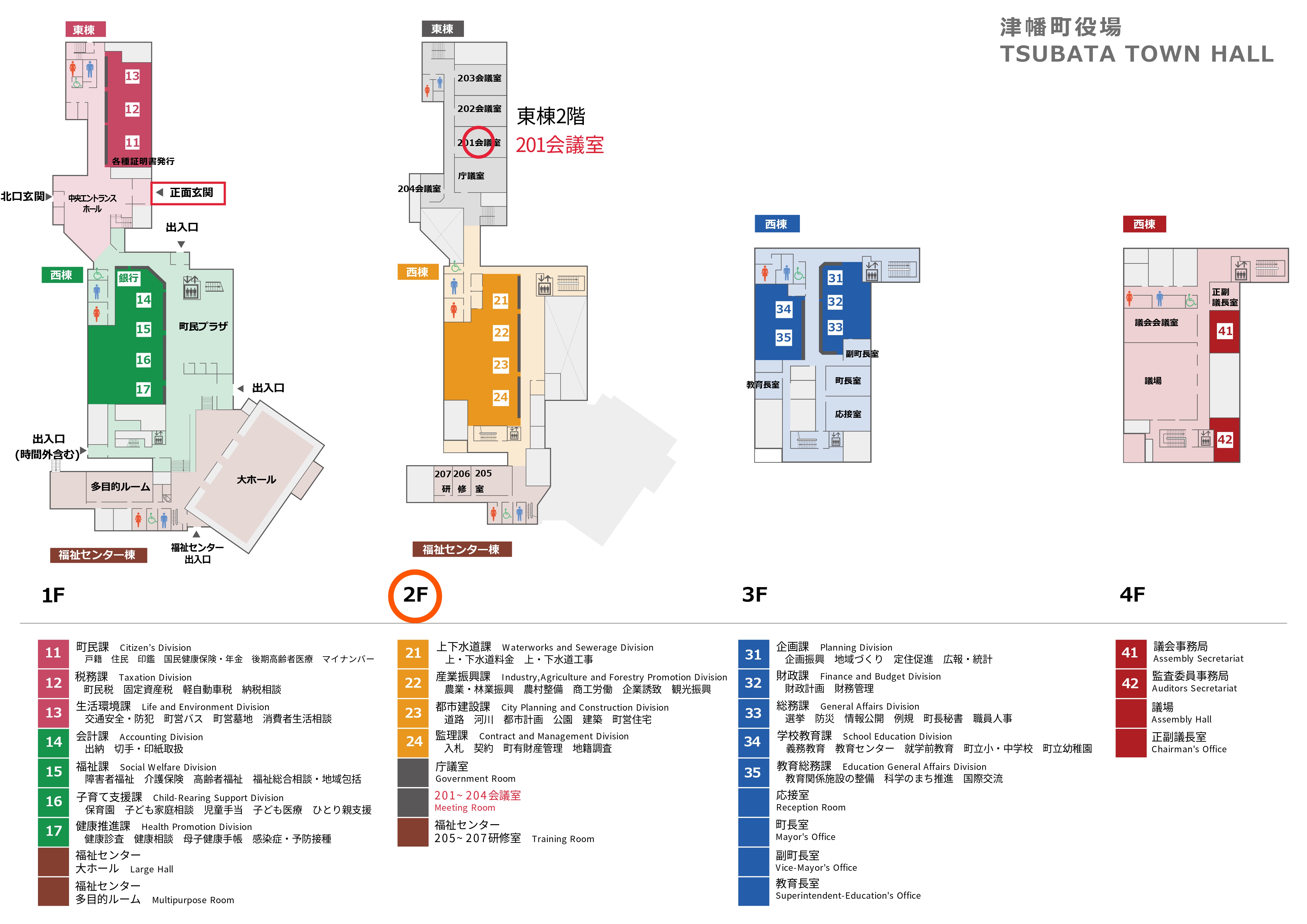 201会議室　案内図