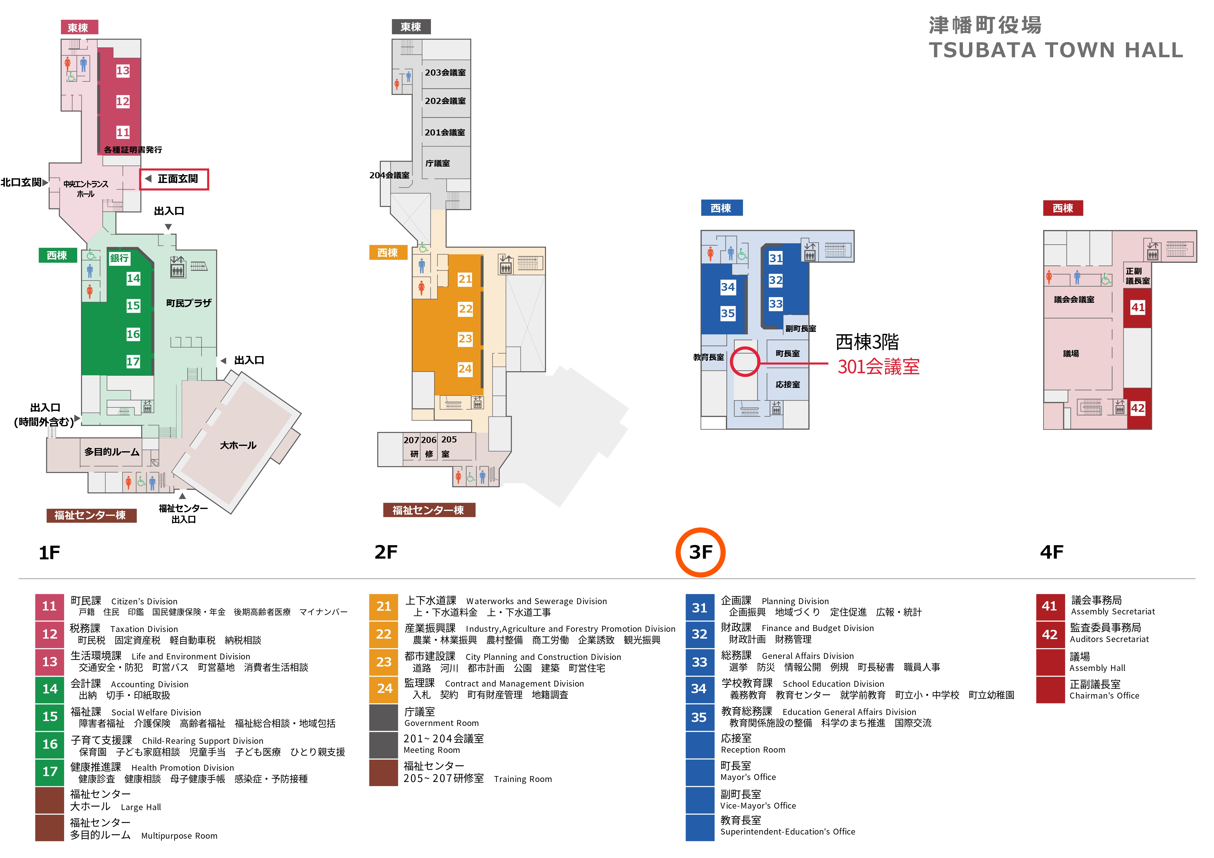 301会議室案内図