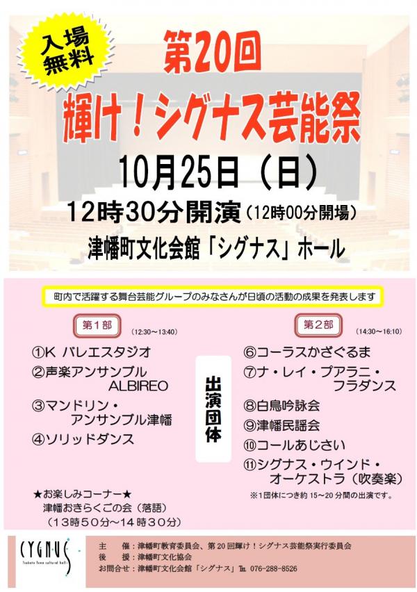 芸能祭チラシ